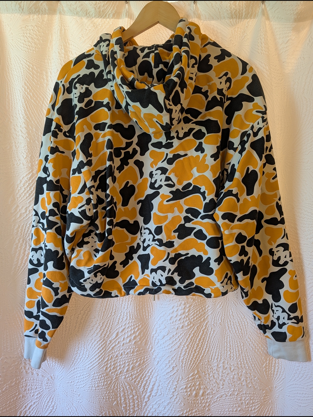 Kappa Women's Orange Camo Hoodie - S - Picture 2 of 10